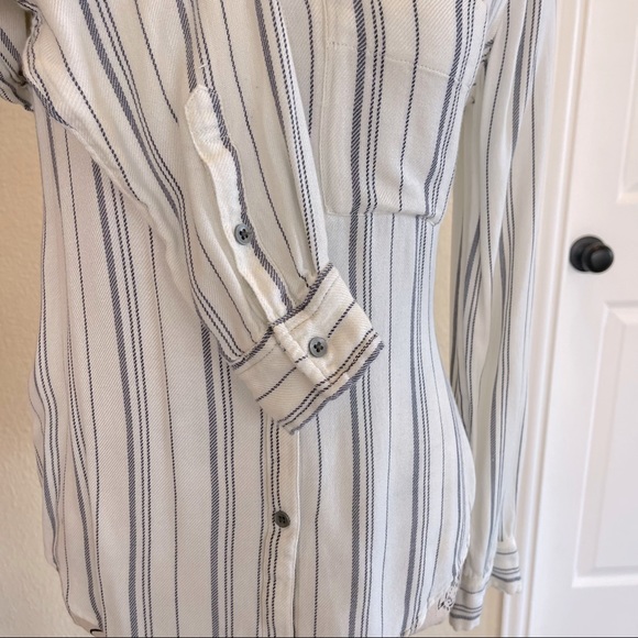 SUSINA Stripped Button Down Top - Women’s XS - Super Soft - Picture 7 of 9